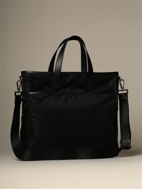 borsa in tessuto tecnico nero uomo prada|Borsa in pelle in Nero .